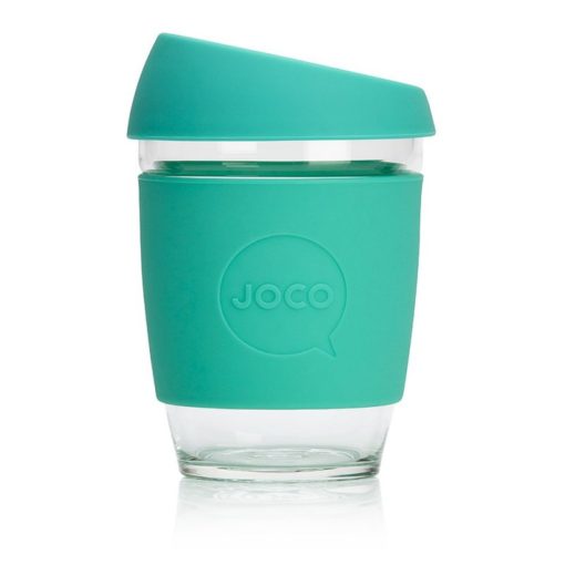 Jococup (354 ml) - mátově zelený - z odolného borosilikátového skla