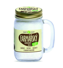 Purity Vision Kokosový olej farmářský (400 ml) - lisovaný za studena