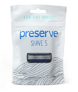 Preserve Náhradní břity Shave 5 (4 ks) - s garancí netestování na zvířatech