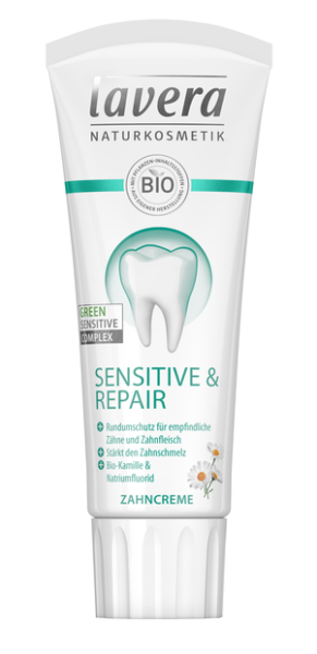 Lavera Basis Sensitive Zubní pasta s fluorem pro citlivé zuby BIO (75 ml)
