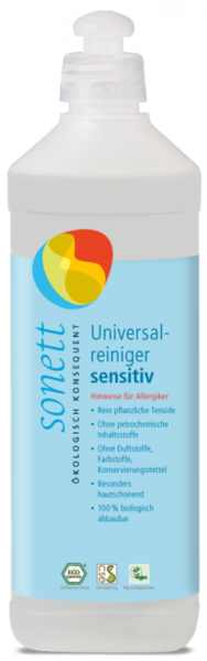 Sonett Univerzální čistič Sensitive (500 ml) - i pro nejcitlivější a alergickou pokožku