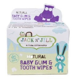 Jack n' Jill Dětské vlhčené ubrousky na dásně a zoubky (25 ks)