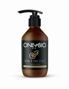 OnlyBio Regenerační sprchový gel a šampon pro muže (250 ml)