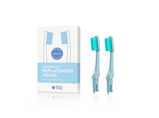 TIO Náhradní hlavice k zubnímu kartáčku (medium) (2 ks) - ledovcově modrá