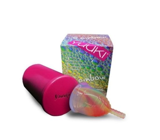 Yuuki Rainbow Menstruační kalíšek - velký Soft (měkčí) - včetně sterilizačního kelímku