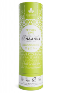 Ben & Anna Tuhý deodorant BIO (60 g) - Perská limetka - nezanechává lepivý pocit v podpaží
